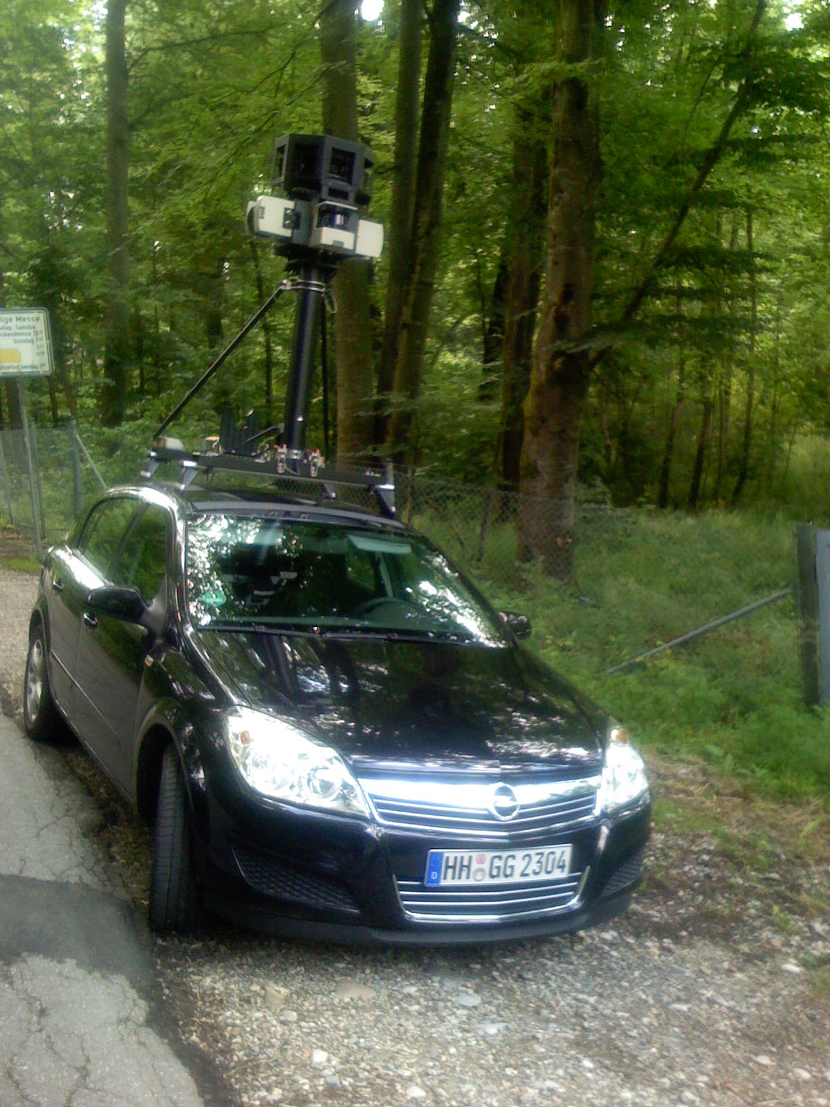 Google Street View Auto in Leutstetten (Starnberg)