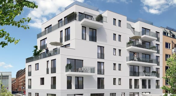 Neubauprojekt "Moderne Wohnungen in aufstrebendem Kiez" - im Berliner Kaskelkiez
