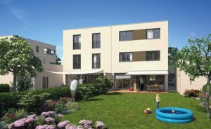 Wirtschaftswoche Der Traum der Deutschen: ein Haus am Stadtrand. Foto: Neubauprojekt WESTLINE in Frankfurt