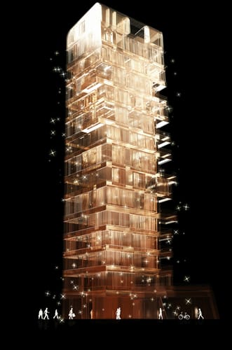 Der Cinnamon Tower in der HafenCity. Foto: Groß & Partner