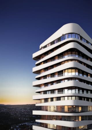 SKY Bietigheim: Schwabens neuer Luxuswohnturm. Foto: Bietigheimer Wohnbau GmbH