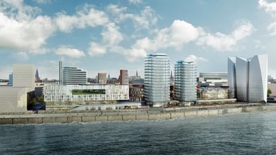 Neubauwohnungen und ein Einkaufszentrum im Übersee-Quartier der HafenCity