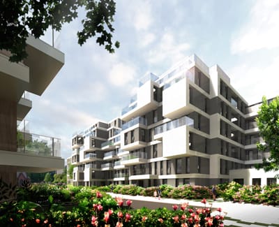 Neubauprojekt mit interessanter Architektur in Berlin-Mitte: The Garden Living