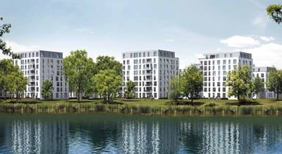Exklusives Neubauprojekt am Probstsee: Seepark Suiten. Foto: Bietigheimer Wohnbau GmbH