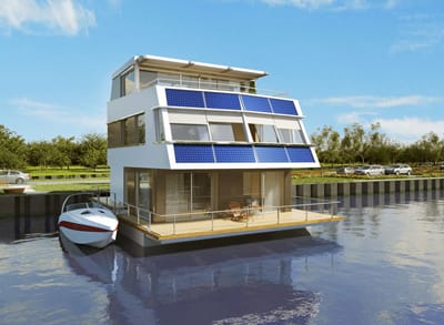 Ein Floating House im Neubauprojekt "Humboldt-Insel, angeboten von Martrade Immobilien