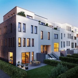 Moderne Townhouses in Uhlenhorst: upTOWNHOUSES - designed by 8 architects. Foto: ICON IMMOBILIEN