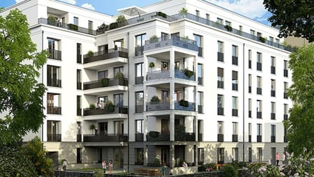 Neubauprojekt in Berlin-Mitte: Eigentumswohnungen Villa Agricola Berlin. Foto: NCC Deutschland GmbH