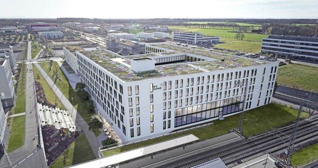 Der Neubau „MY HOME Freiham“ richtet sich an Kapitalanleger. Die SEG Bull Freiham GmbH & Co. KG bietet die 331 lukrativen 1-Zimmer-Appartements (Bild: SEG Bull Freiham GmbH &amp; Co. KG).