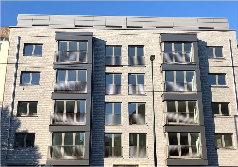 Mit „Lindemann´s urban living“ realisiert die AREAL Lindemannstraße GmbH & Co. KG zehn Neubau-Eigentusmwohnugnen in der Lindemannsstraße 79 in Düsseldorf (Bild: AREAL Lindemannstraße GmbH & Co. KG).