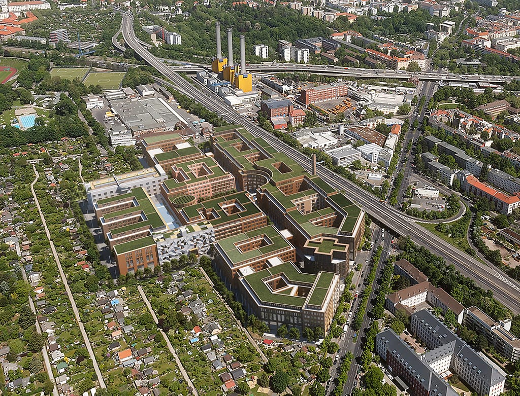„GoWest“ in Schmargendorf: das größte Gewerbehöfequartier Berlins entsteht durch DIE WOHNKOMPANIE Berlin GmbH & Co. KG auf einer Fläche, die größer als der Potsdamer Platz ist.