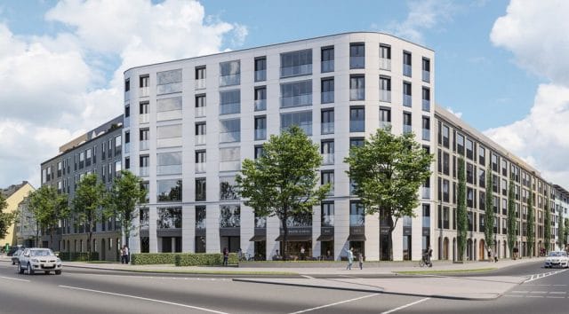 160 neue Eigentumswohnungen im „PLAZA PASING“. Die CONCEPT BAU GmbH realisiert den Neubau in der Bodenseestraße 24 (Bild: CONCEPT BAU GmbH).