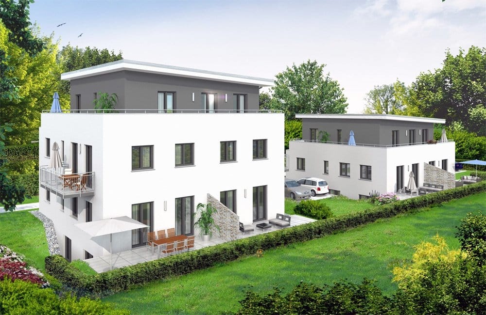 Ein Neubau-Projekt im Briesener Weg 114 in Berlin-Kaulsdorf: „Wohnen am Wuhletal“ ( Bild: BSK Immobilien GmbH).