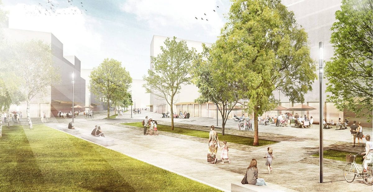 Visualisierung der Kölner Parkstadt Süd (Bild: Ortner & Ortner Baukunst).