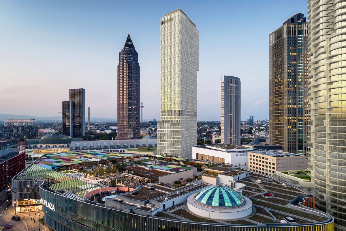 Büro- und Hotelhochhaus ONE: DGNB-Vorzertifikat und WiredScore-Zertifikat – beide in Platin