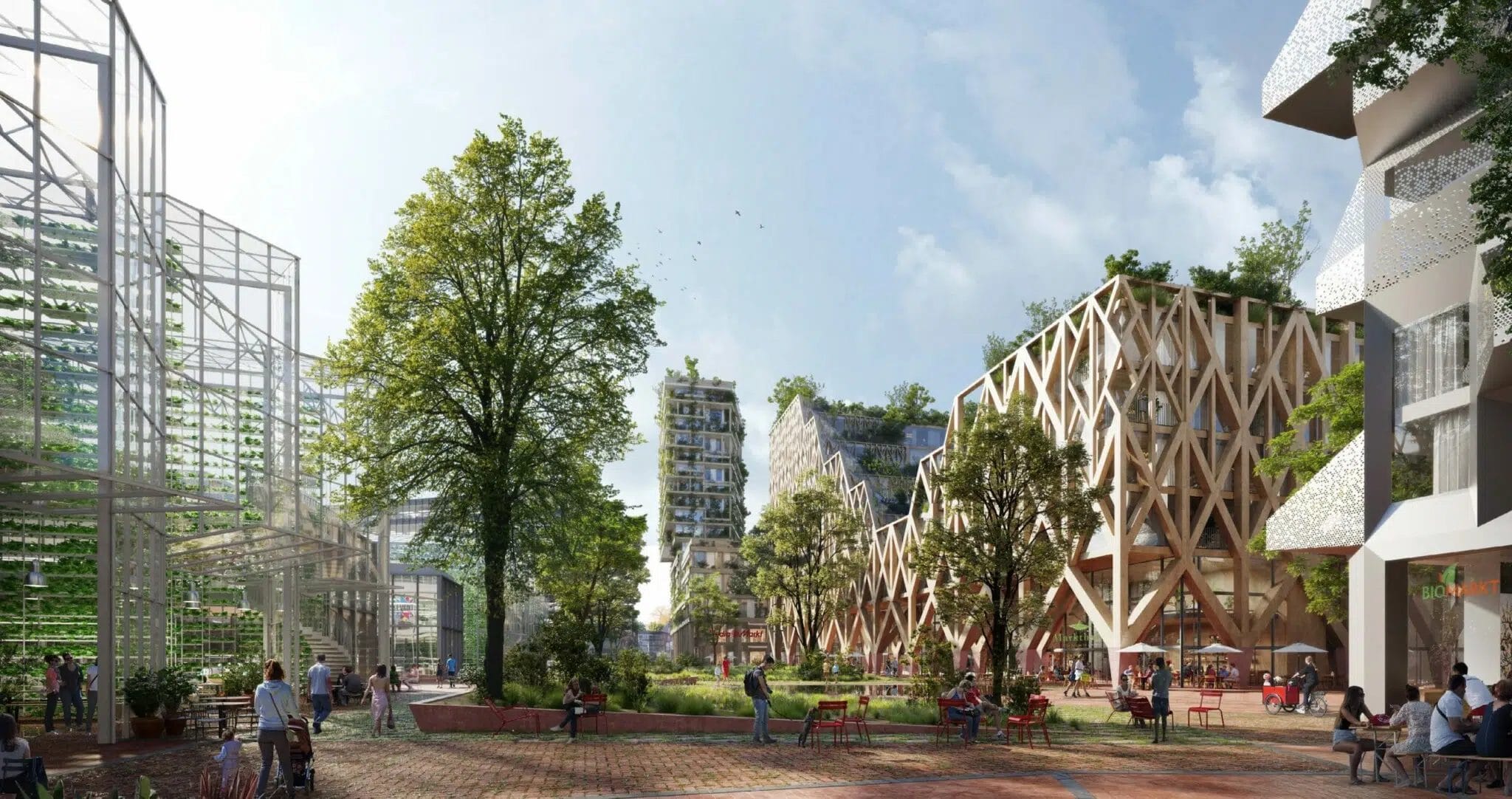 Neubau-Quartier auf dem Düsseldorfer Metro-Campus in Flingern