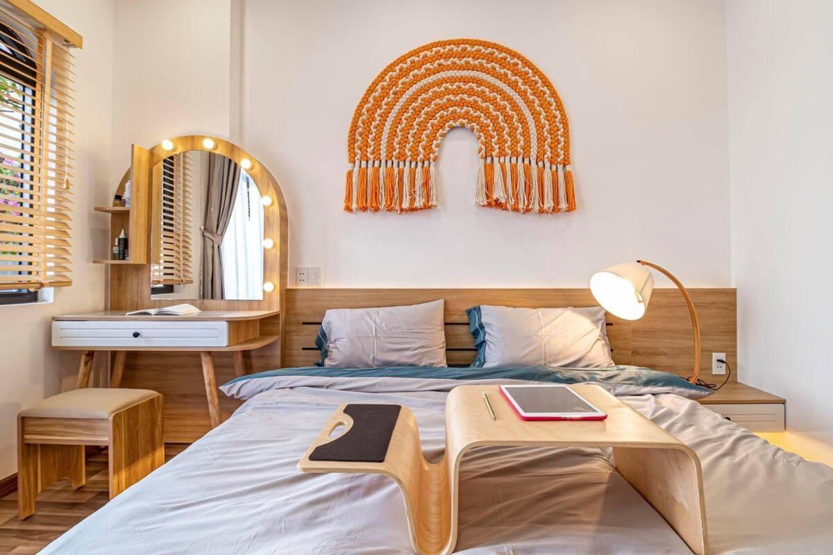 Schlafzimmer mit Leseleuchte